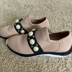 Nine West Pink and Pearl Slip On's in Size 7.5